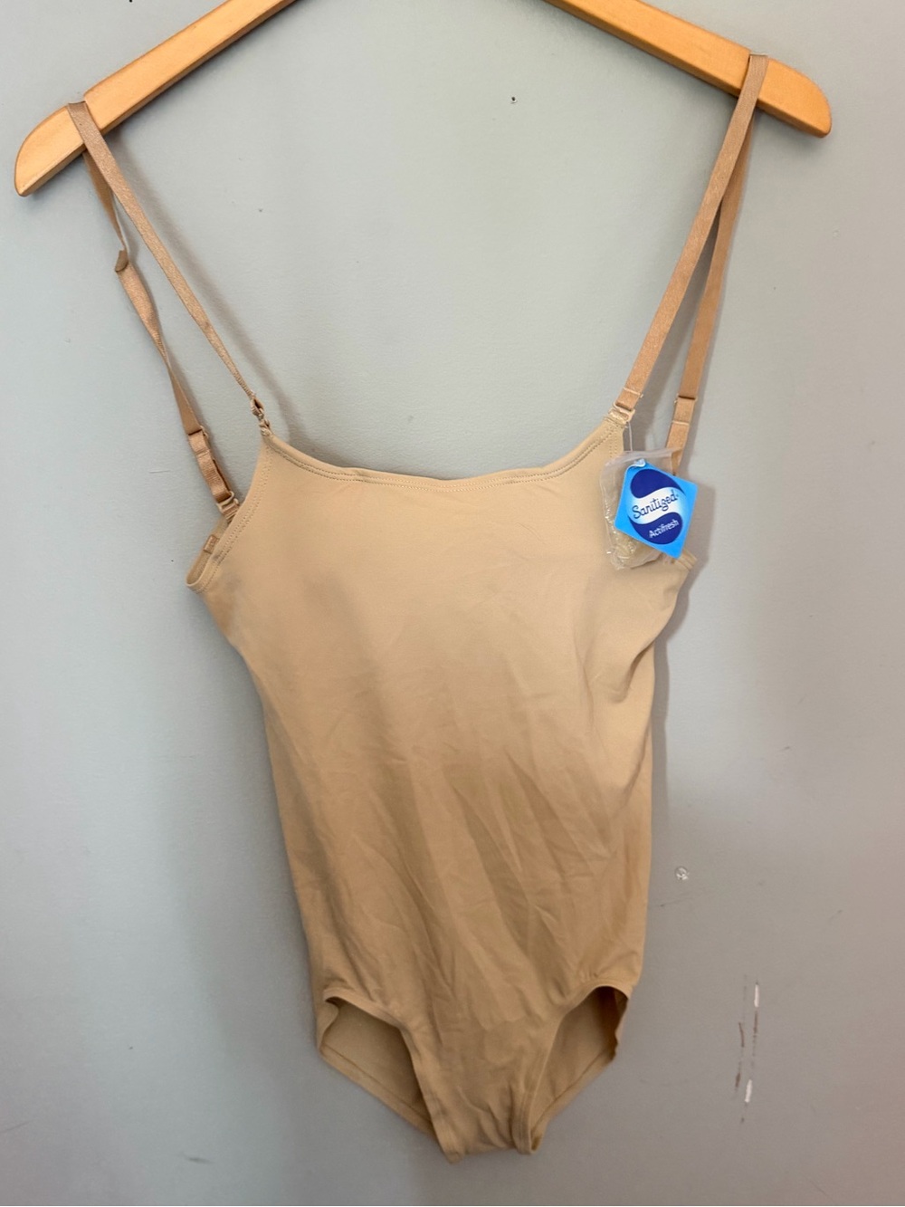 BNWT Balera Nude Camisole Leotard dancewear one piece